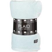 In The Mood Collection Famke Fleece Plaid - L180 x B130 cm - Mintgroen