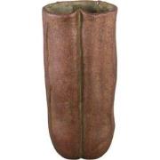 PTMD Bloempot Roddie - 25x24x55 cm - Cement - Roest