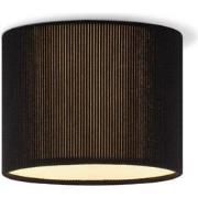 Corduroy Plafondlamp - Cilinder - Black - Scandinavische stijl - ø22 x...