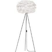 Eos Medium vloerlamp white - met tripod zwart - Ø 45 cm