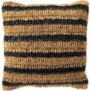 Dutch Decor ANTONY - Kussenhoes 45x45 cm - strepen van raffia - Raven ...