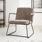 Fauteuil Hailey grijs chenille