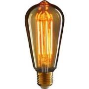 3 stuks - LED retro lamp 64x145 mm 2w1800k e27 niet dimbaar gloeidraad...