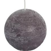 Rustic sphere candle 80 taupe