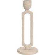 Candle Holder 8X20 cm Warm Grey