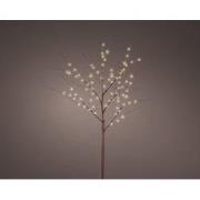 Micro LED tak BO d30h120 cm bruin/wit kerstverlichting