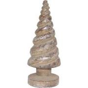 Xmas tree cone swirl l, silver