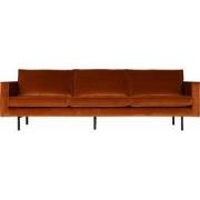 BePureHome Rodeo 3-Zitsbank - Velvet - Roest - 85x277x86