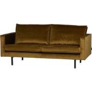 BePureHome Rodeo Bank 2-Zits - Velvet - Honing Geel - 85x190x86