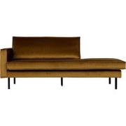 BePureHome Rodeo Daybed Links - Velvet - Honinggeel - 85x203x86