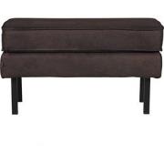 BePureHome Rodeo Hocker - Eco-leder - Zwart - 45x84x54