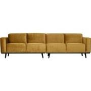 BePureHome Statement 4-Zitsbank - Fluweel - Honey Yellow - 77x280x93