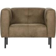 vtwonen Skin Fauteuil - Polyester - Olijfgroen - 72x101x88