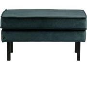 BePureHome Rodeo Hocker - Velvet - Teal - 45x84x54