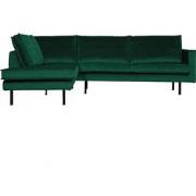 BePureHome Rodeo Hoekbank Links - Velvet - Green Forest - 85x266x213