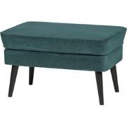 WOOOD Rocco Hocker - Velvet - Teal - 47x77x51