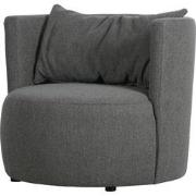 vtwonen Explore Fauteuil - Polyester - Staalgrijs - 81x96x92