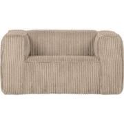 WOOOD Exclusive Bean Fauteuil - Grove Ribstof - Travertin - 74x146x98