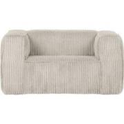 WOOOD Exclusive Bean Fauteuil - Grove Ribstof - Naturel - 74x146x98