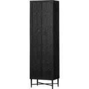 BePureHome Bequest Hoge Kast - Hout - Zwart - 210x60x40