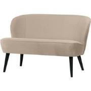 WOOOD Sara Bankje - Velvet - Khaki - 73x110x72