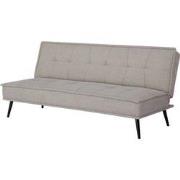 Slaapbank 3-Zits - Taupe Stof - Zithoogte 41cm - 181x85x82cm - Kathy