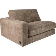 PTMD Nilla Sofa With Armrest L SiC Ant5 Brown