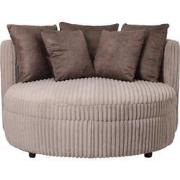 PTMD Fayen Taupe Fauteuil Ambience 4 Mink 5 Pillows