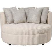 PTMD Fayen Taupe Fauteuil Ambience 2 Cream 5 Pillows