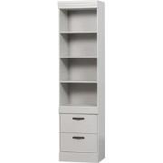 WOOOD Bold Boekenkast - Grenen (fsc) - Wit Mist - 215x54x43