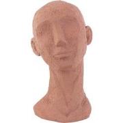 Ornament Face Art - Polyresin Terracotta Oranje - Large