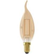 LED volglas Filament Tip-Kaarslamp 220-240V 3,5W 250lm E14 BXS35, Goud...