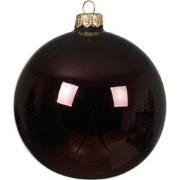 Kerstballen glas d10 cm z.trffl 4st X