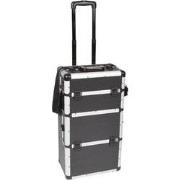 Aluminium trolley 370 x 270 x 670 mm zwart