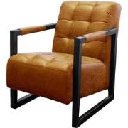 Fauteuil - Salina - lederlook Missouri cognac 03