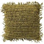 Dutch Decor ANTONIO - Kussenhoes 45x45 cm - effen kleur met raffia - O...