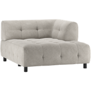 WOOOD Louis 1,5-Zits Chaise Longue - Polyester - Powder - 73x122x140