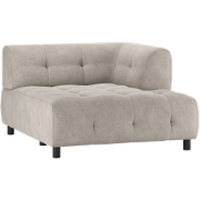 WOOOD Louis 1,5-Zits Chaise Longue - Polyester - Sage - 73x122x140