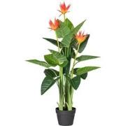 Kopu® Kunstplant Guzmania 105 cm met 3 oranje bloemen - Nepplant