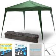 Partytent opvouwbaar / Vouwtent Paviljoen 330x330 cm - Groen