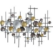 4goodz 3-dimensionale Wanddecoratie Bollen Metaal 101x82x7 cm