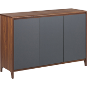 Beliani MEDFORT - Sideboard-Donkere houtkleur-Vezelplaat