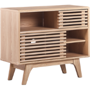 Beliani CLEVELAND - Sideboard-Lichte houtkleur-MDF