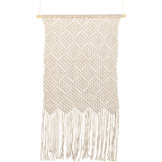 Beliani OKARA - Stoffen wanddecoratie-Beige-Katoen