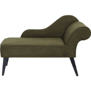 Beliani BIARRITZ - Chaise longue-Groen-Polyester