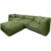 Feel Furniture - Binnen en Buiten bank - Odin - 4 Persoonsbank - Groen...