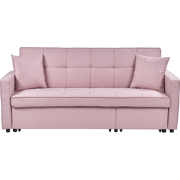 Beliani GLOMMA - Slaapbank-Roze-Polyester