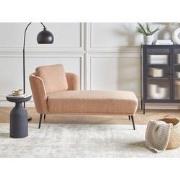 Beliani ARTHEZE - Chaise longue-Beige-Bouclé