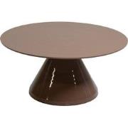 Salontafel Rond - Taupe Aluminium Glans - 69x69x33,5cm - Kelsi