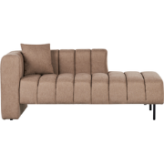 Beliani LANNILS - Chaise longue-Bruin-Polyester